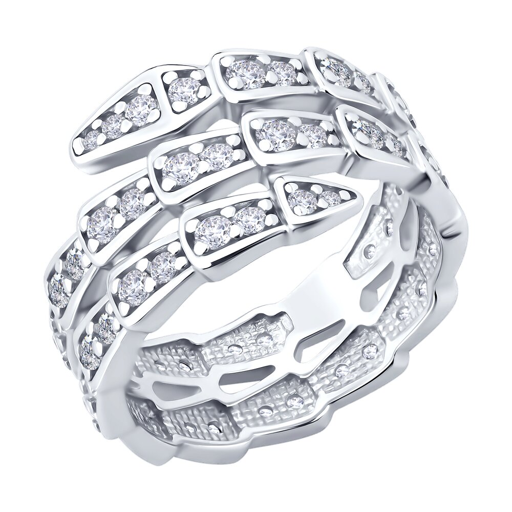 

Кольцо из серебра р.  Diamant 94-110-02299-1, фианит, 94-110-02299-1