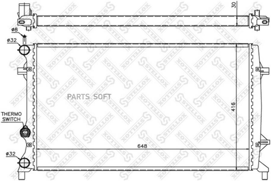 

STELLOX Радиатор STELLOX 1025448sx
