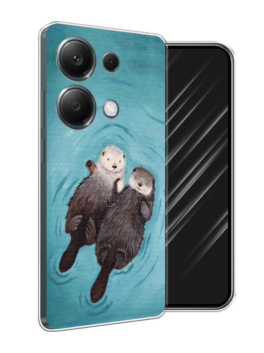 

Чехол Awog на Xiaomi Redmi Note 13 Pro 4G "Парочка бобров", Голубой, 321650-1