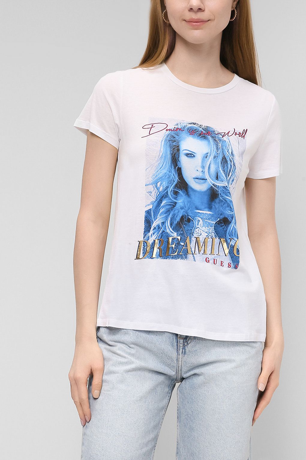 

Футболка женская Guess W1RI07 K9SN3 белая XS, Белый, W1RI07 K9SN3