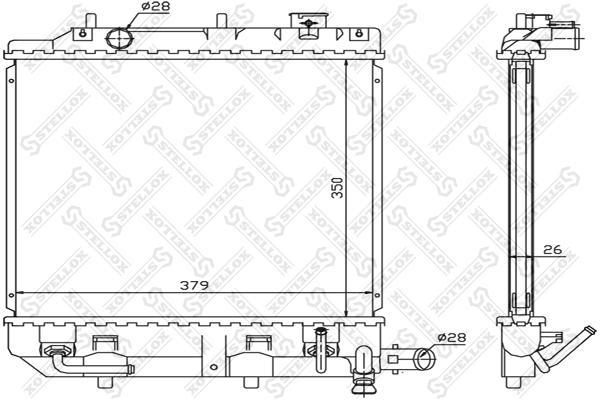 

STELLOX Радиатор STELLOX 1025850sx