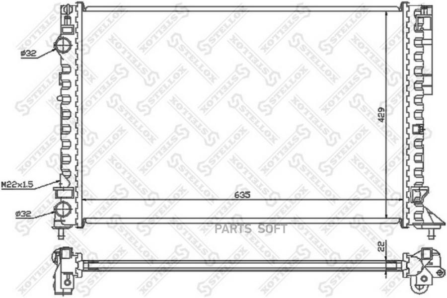 

STELLOX Радиатор STELLOX 1026188sx