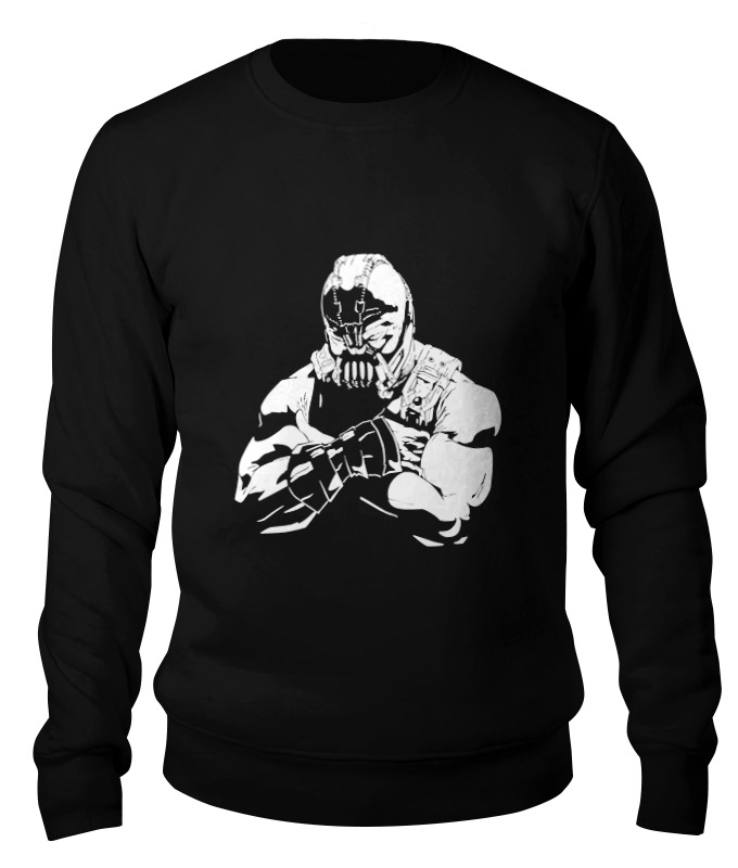

Свитшот унисекс Printio Bane - dark knight черный S, Bane - dark knight
