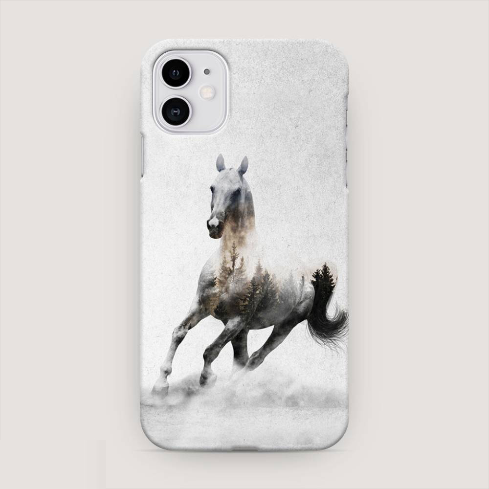 фото Чехол awog для apple iphone 11 "лошадь лес"