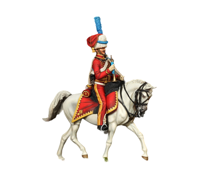 

5430SOGA Trumpeter of the elite company 9th hussar regiment. France. 1812-13 years.