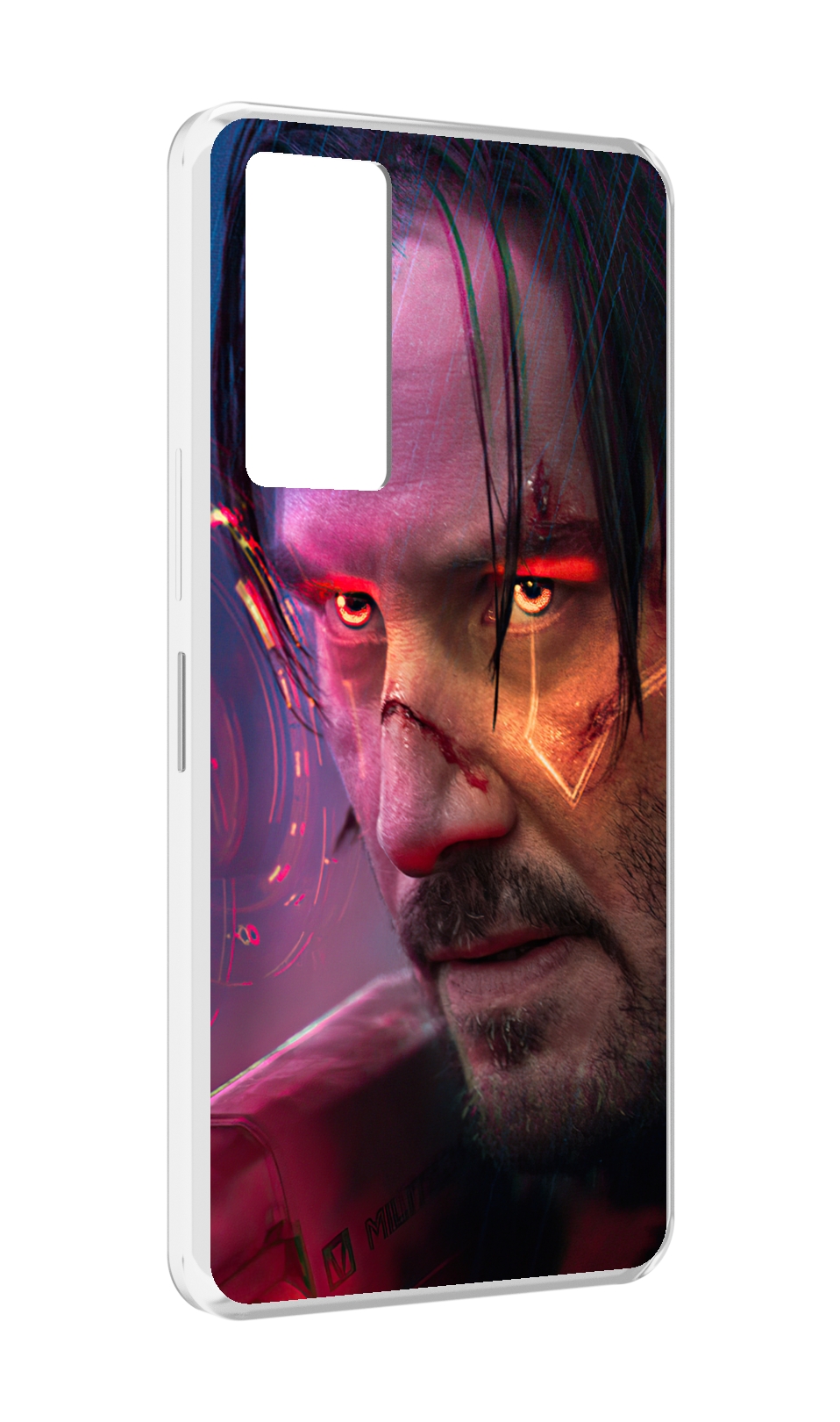 

Чехол MyPads cyberpunk 2077 Джонни Сильверхенд для Infinix Note 11, Прозрачный, Tocco