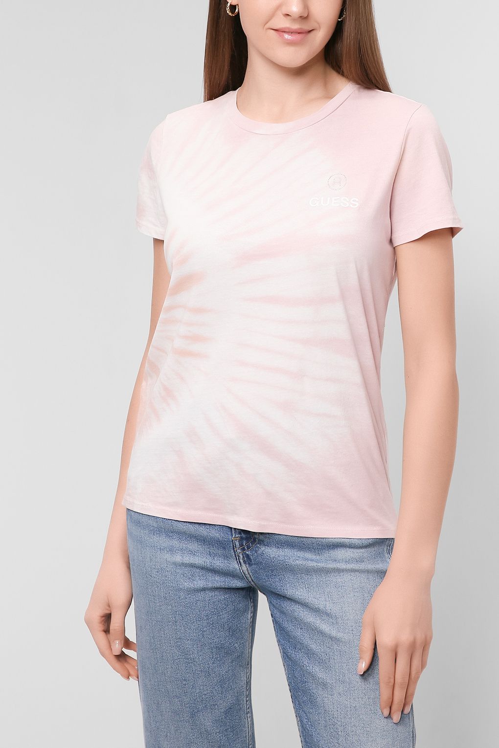 

Футболка женская Guess W2GI32 K9RM1 розовая XS, Розовый, W2GI32 K9RM1