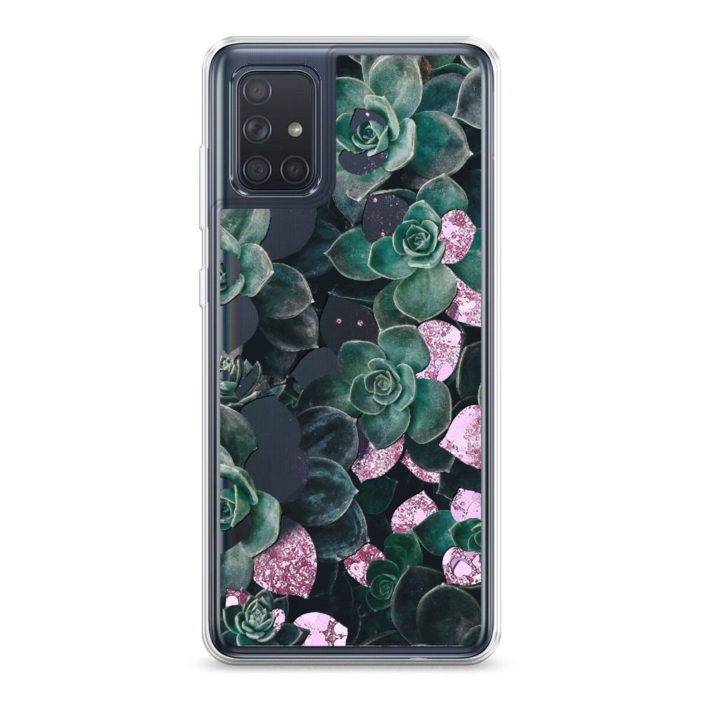 

Чехол Awog на Samsung Galaxy A71 4G "Сукуленты цветные", 29094-1