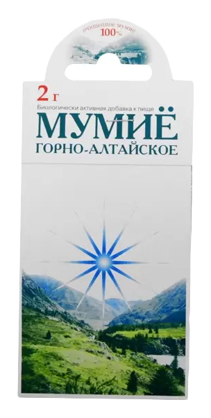 Мумие Горно-Алтайское пластина 2 г