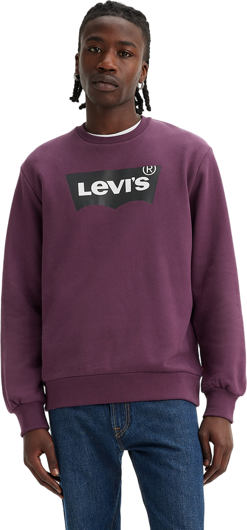 

Свитшот мужской Levi's Men Standard Graphic Crew фиолетовый L, Men Standard Graphic Crew