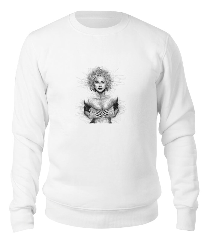 

Свитшот унисекс Printio Madonna белый S, Madonna