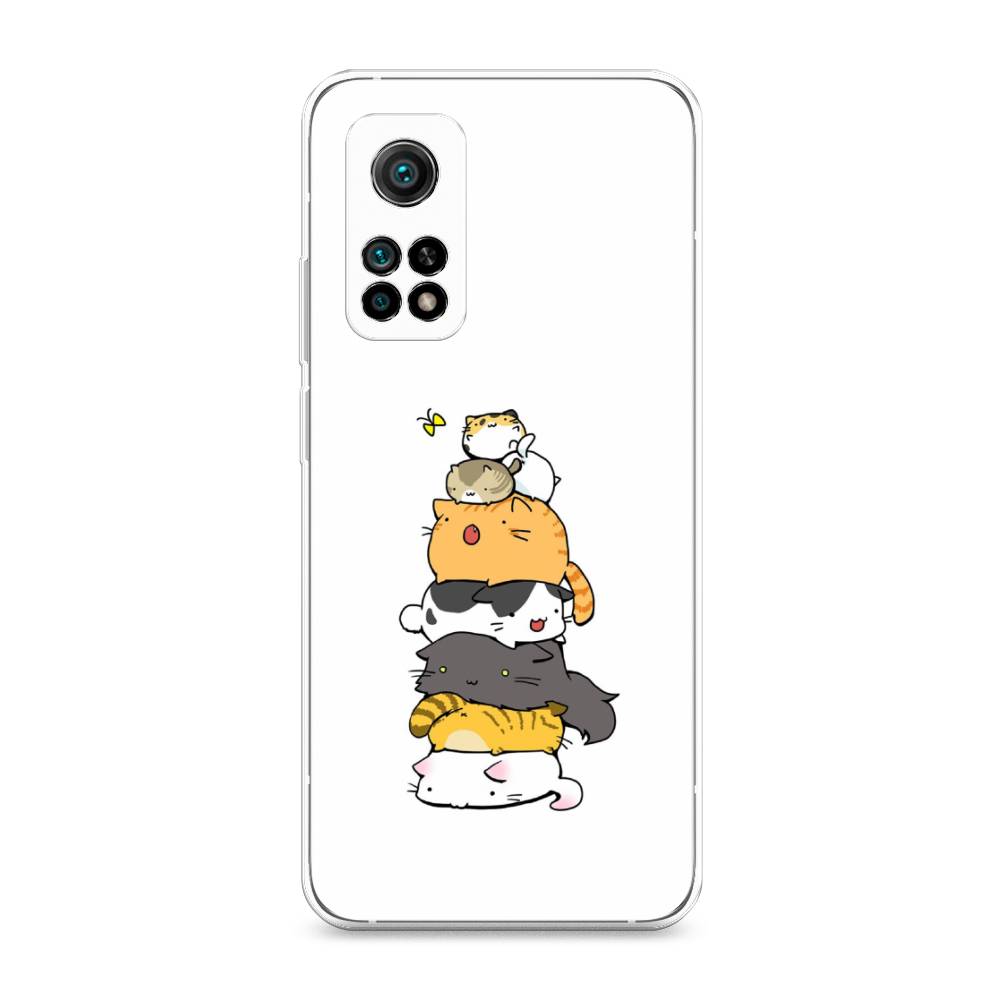 

Чехол Awog на Xiaomi Mi 10T/Mi 10T Pro "Бутерброд из котиков", Разноцветный, 39350-10