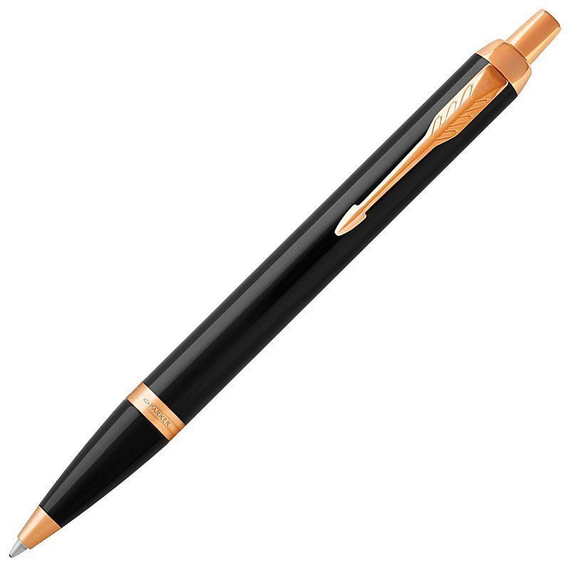 

Ручка шариковая Parker IM Core Black Lacquer GT синяя