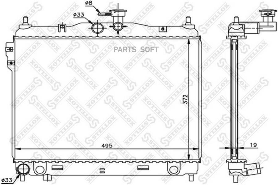 

STELLOX Радиатор STELLOX 1026603sx