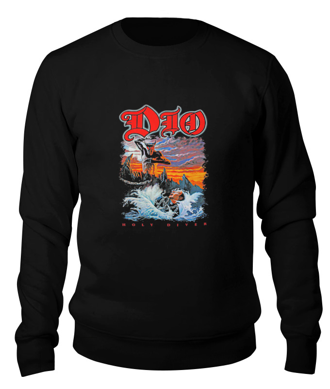 

Свитшот унисекс Printio Ronnie james dio черный S, Ronnie james dio