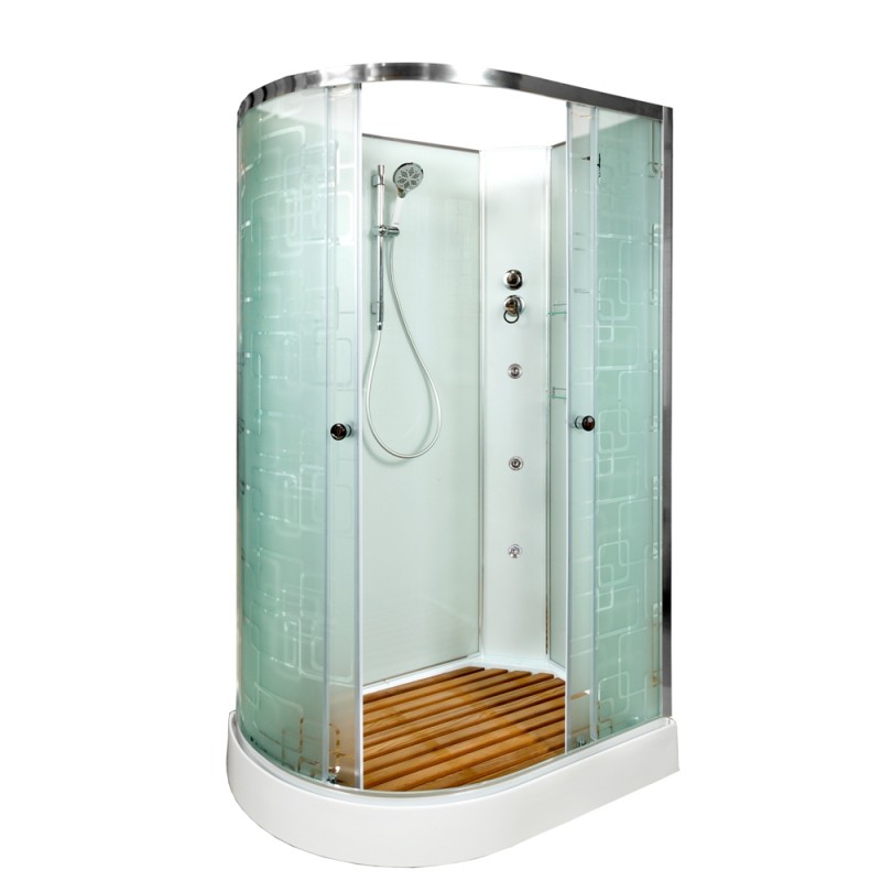 

Душевая кабина Deto Em EM1512 R N гм, 120 x 80 см, без крыши, с гидромассажем EM1512RNGM, EM1512RNGM