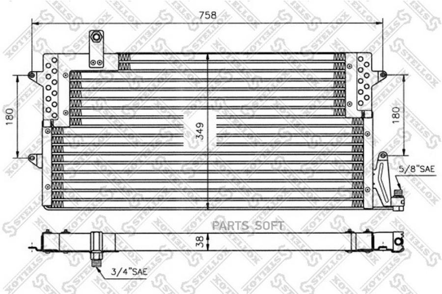 

STELLOX Радиатор кондиционера STELLOX 1045005sx