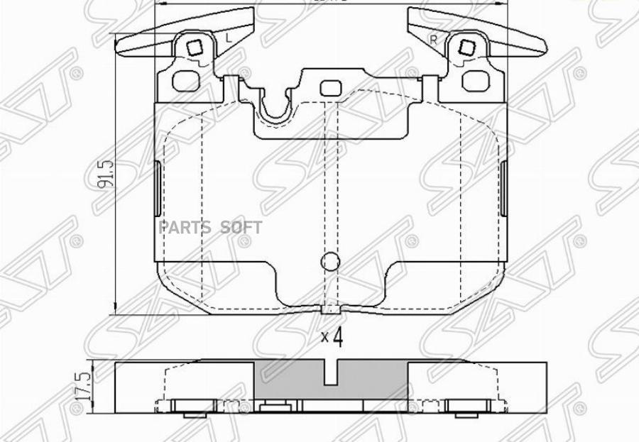 

Колодки тормозные перед BMW 3 F30 11-/1 F20 10-/4 F33 13-