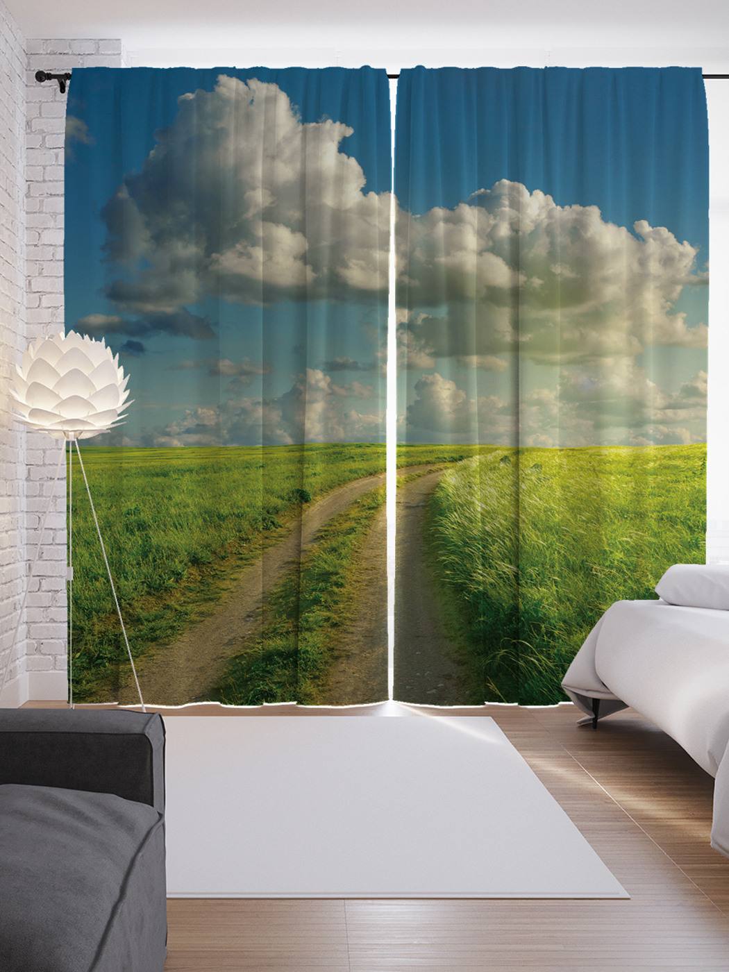 

Шторы с фотопечатью JoyArty «Короткий путь» из сатена, 290х265 см