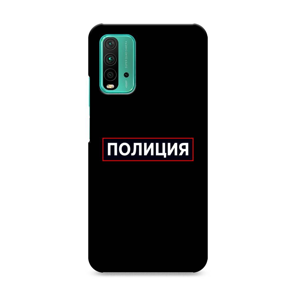 фото Пластиковый чехол "police logo" на xiaomi redmi 9t awog