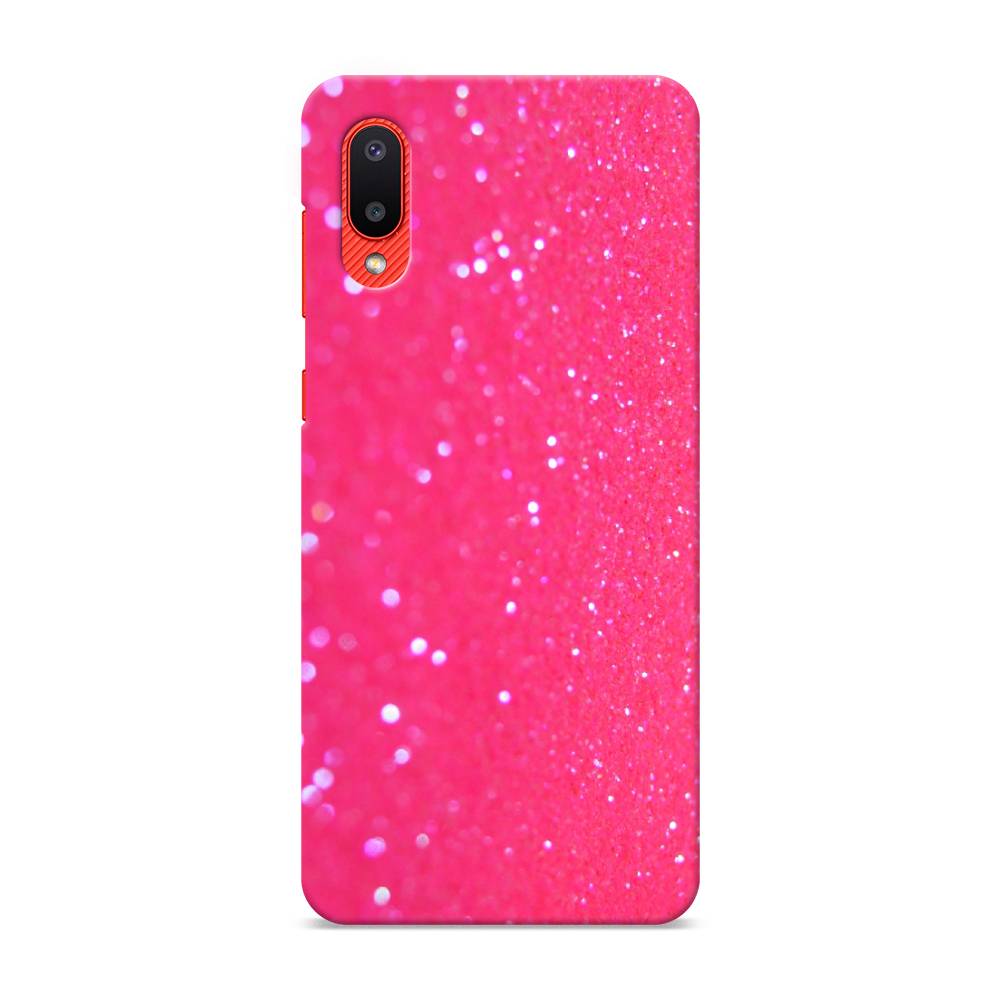

Пластиковый чехол "Малиновые блестки рисунок" на Samsung Galaxy A02