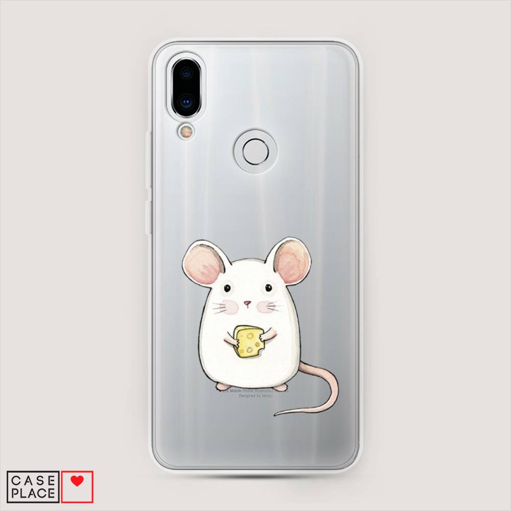 

Чехол Awog на Meizu Note 9 "Мышка", Белый;розовый;прозрачный, 73350-1