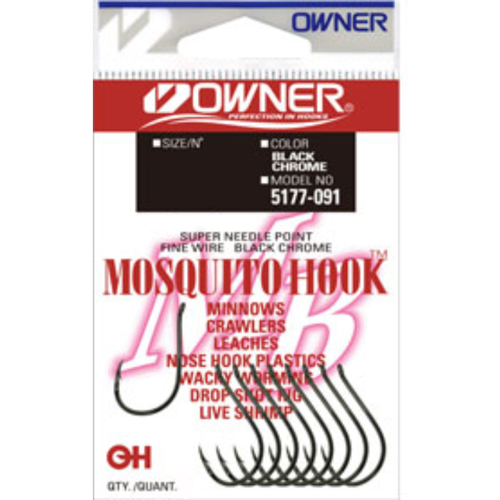 Крючки одинарные OWNER 5177 Mosquito Hook BC #04 (10 шт/уп)