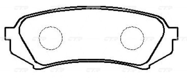 

Тормозные колодки Ctr дисковые gk1069