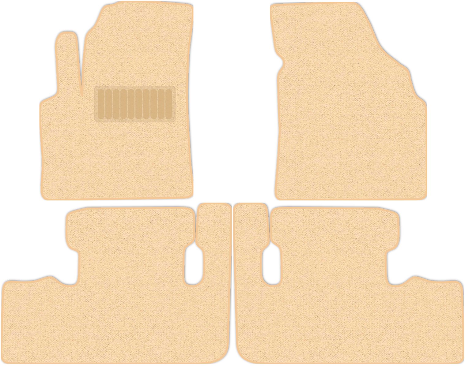 фото Коврики в салон комфорт для chevrolet rezzo 2004 - 2008, 4 шт. бежевый, текстиль allmone
