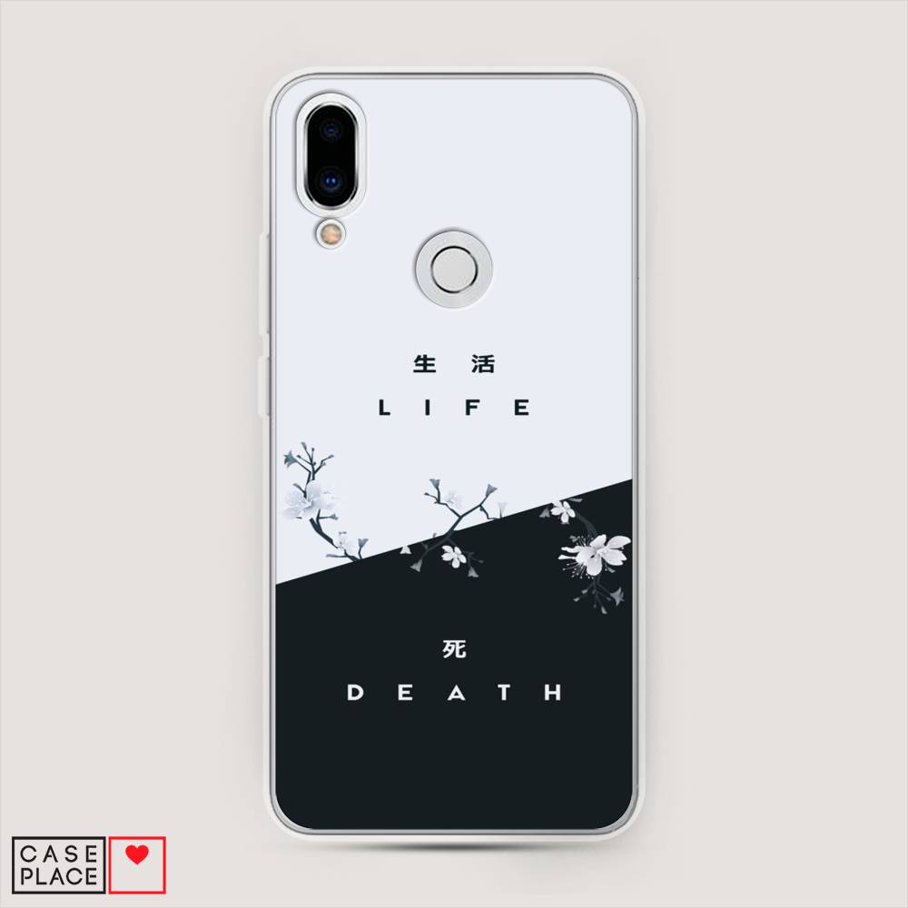 

Чехол Awog на Meizu Note 9 "Life and death", Черный;серый, 73350-7