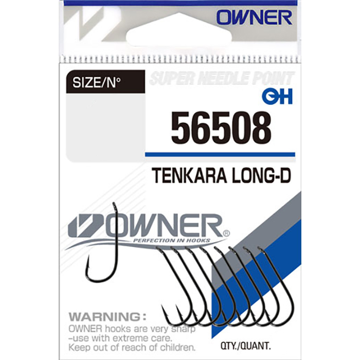 

Крючки одинарные OWNER 56508 Tenkara Long #12 (11 шт/уп), Черный, 56508 Tenkara Long