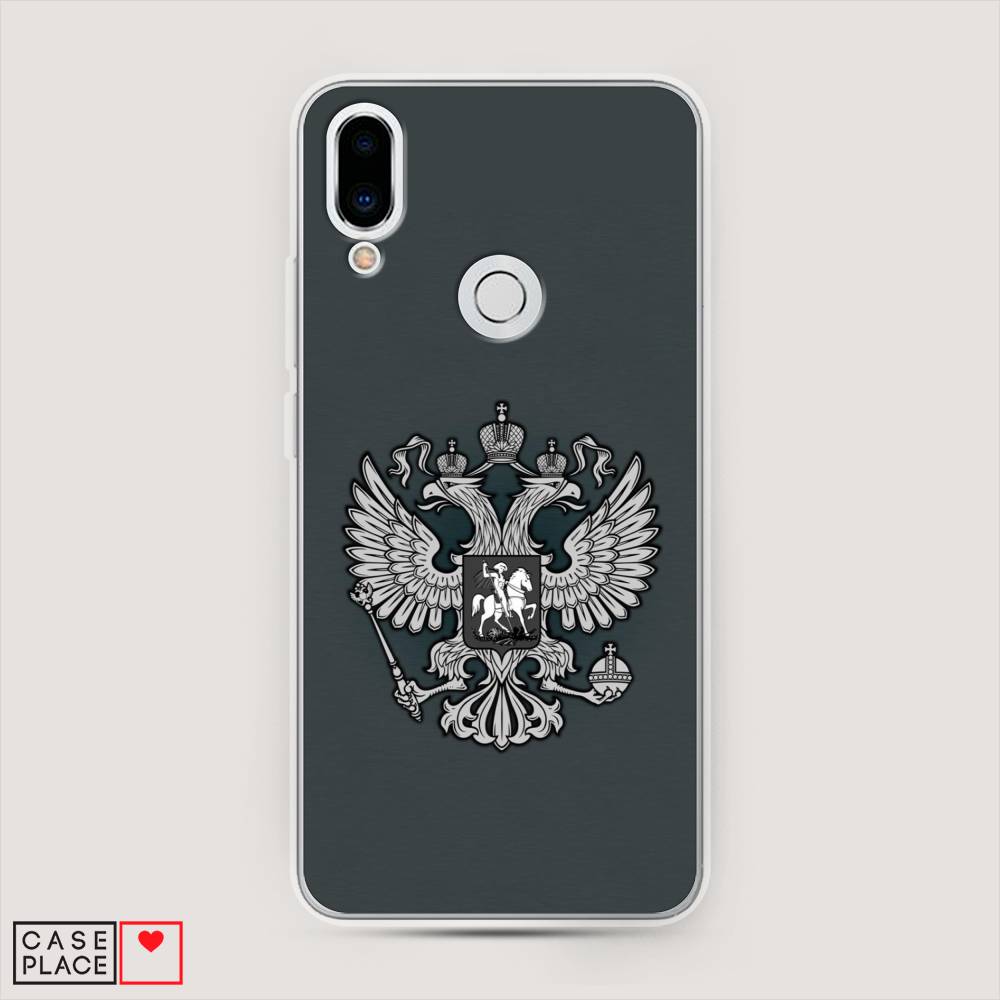 фото Чехол awog "герб россии серый" для meizu note 9