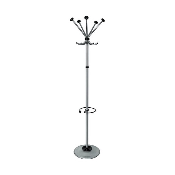 

Вешалка-стойка Квинтет ТМК-2, 1,91 м, диск 46 см, металл, серебристая, [object Object]
