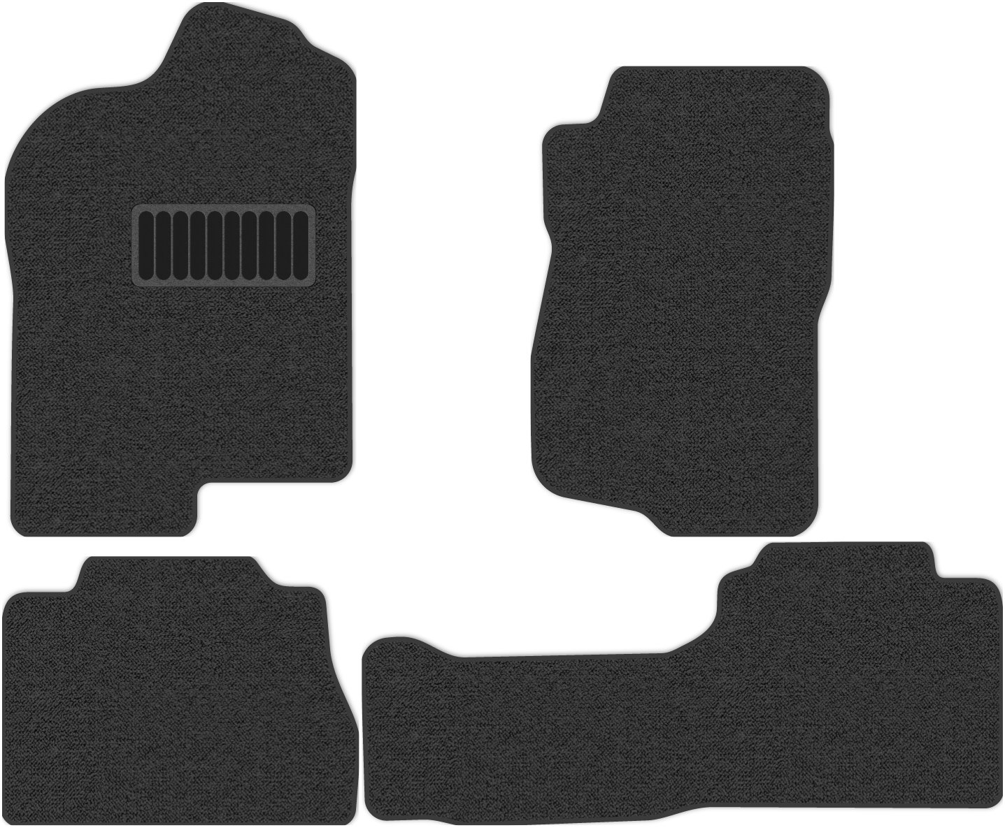 фото Коврики в салон комфорт для chevrolet tahoe 3 2006 - 2014, 4 шт. темно-серый, текстиль allmone