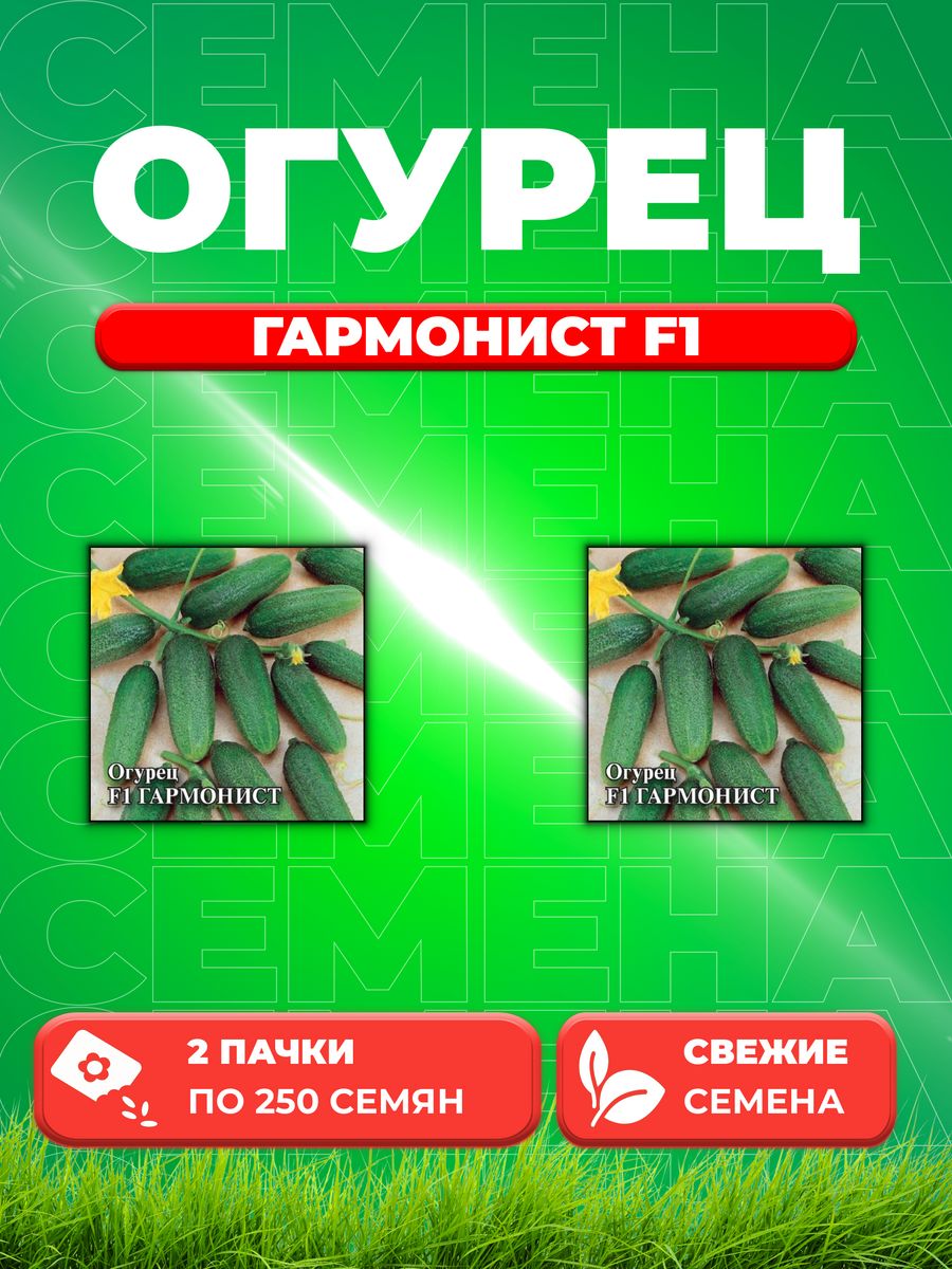 

Семена огурец Гавриш Гармонист F1 10007484-2 2 уп.
