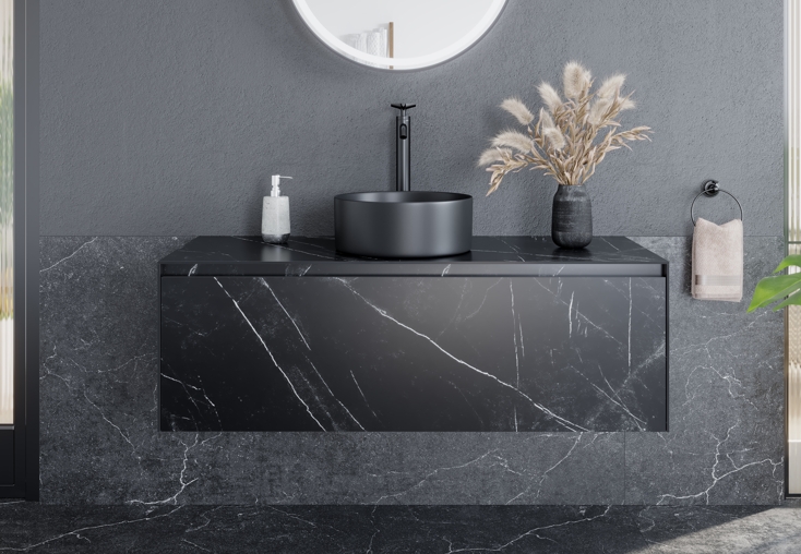 фото Тумба под раковину sancos stone 120 nero marquina