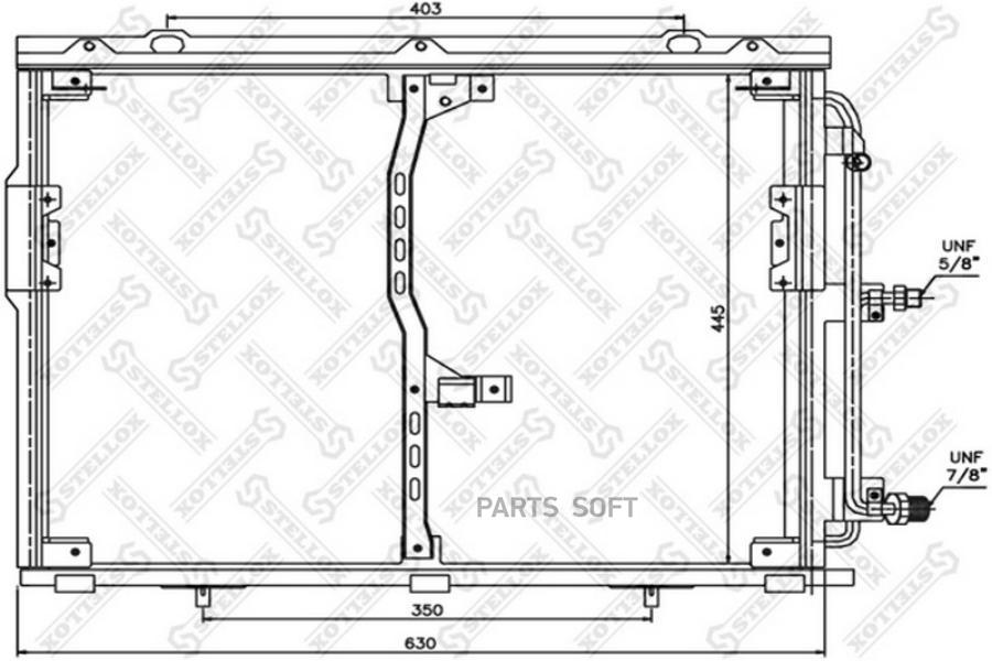 

STELLOX Радиатор кондиционера STELLOX 1045013sx