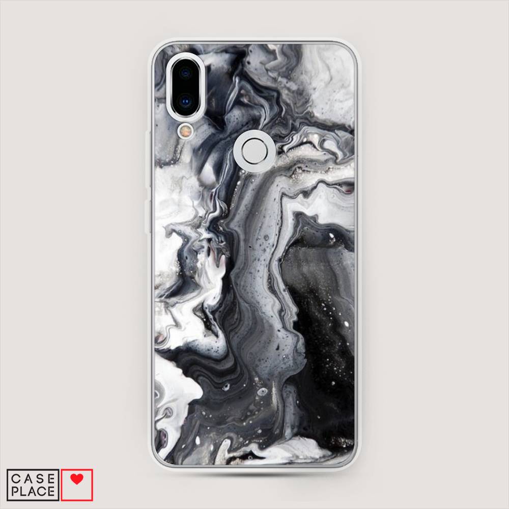 

Чехол Awog на Meizu Note 9 "Бело-черные сложные полосы", Серый;серебристый;белый, 73350-3