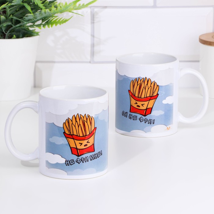 

Кружка Дарим Красиво Не фри мне! 9228263 керамика, 9,5x8, белый