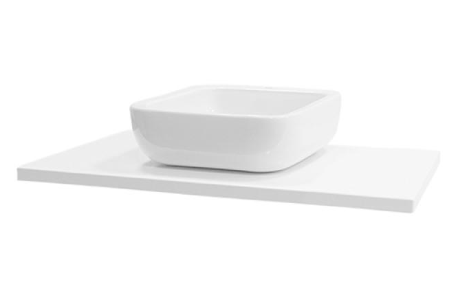 Столешница AQUATON Брук 100.0х3.0х45.2 для одной раковины Белый (1A204405BC010)