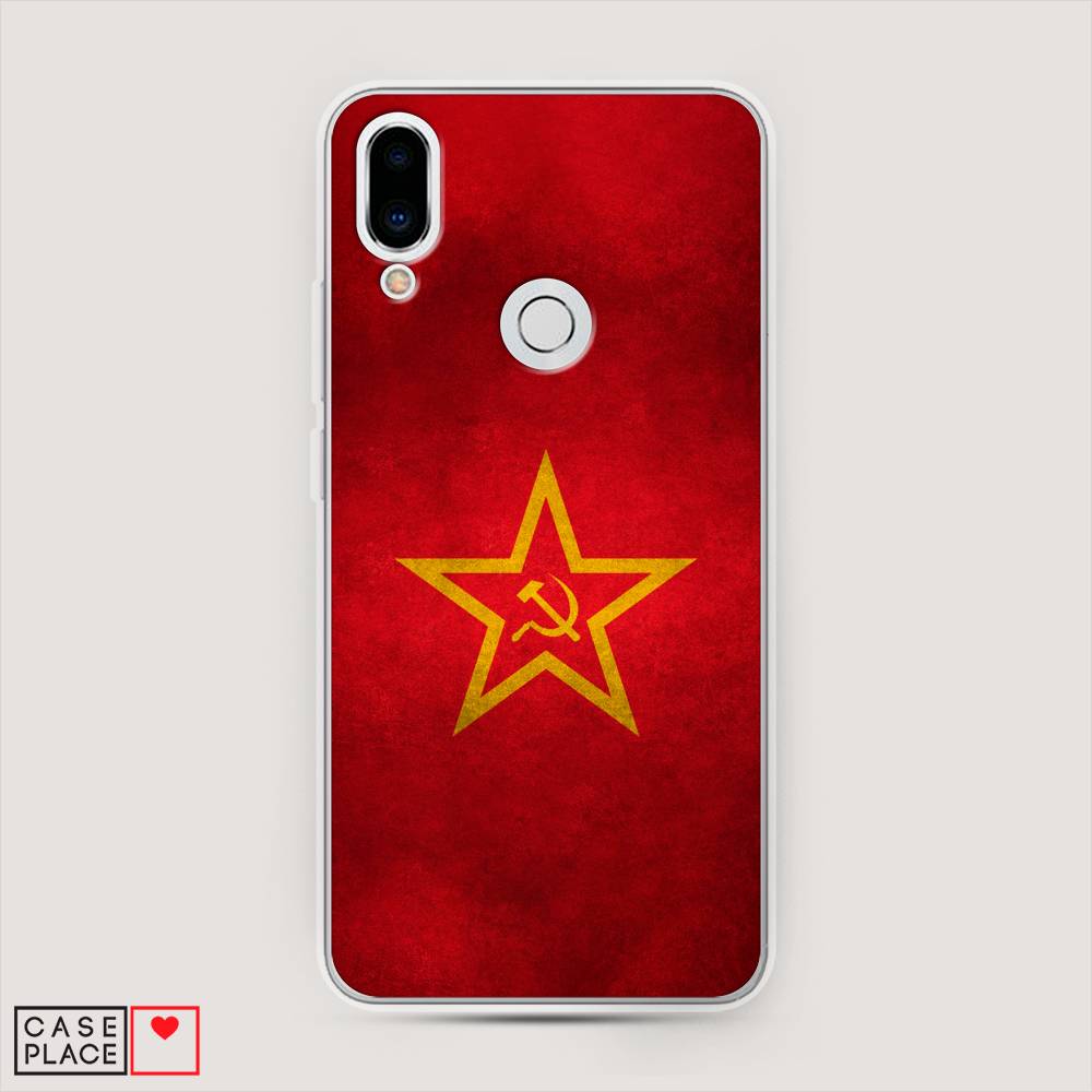 

Чехол Awog на Meizu Note 9 "Красное знамя", Желтый;красный, 73350-10