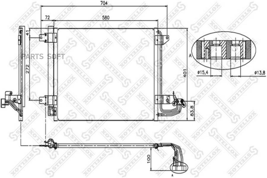 

STELLOX Радиатор кондиционера STELLOX 1045023sx