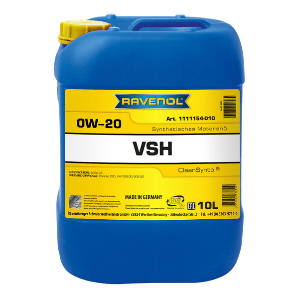 Моторное масло Ravenol VSH SAE 0W20 10л