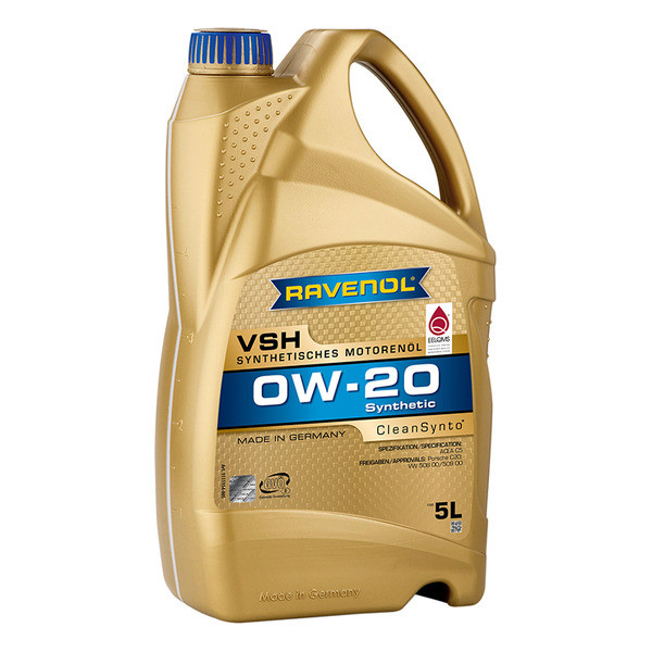 фото Моторное масло ravenol vsh sae 0w-20 (5л) ravenol 111115400501999