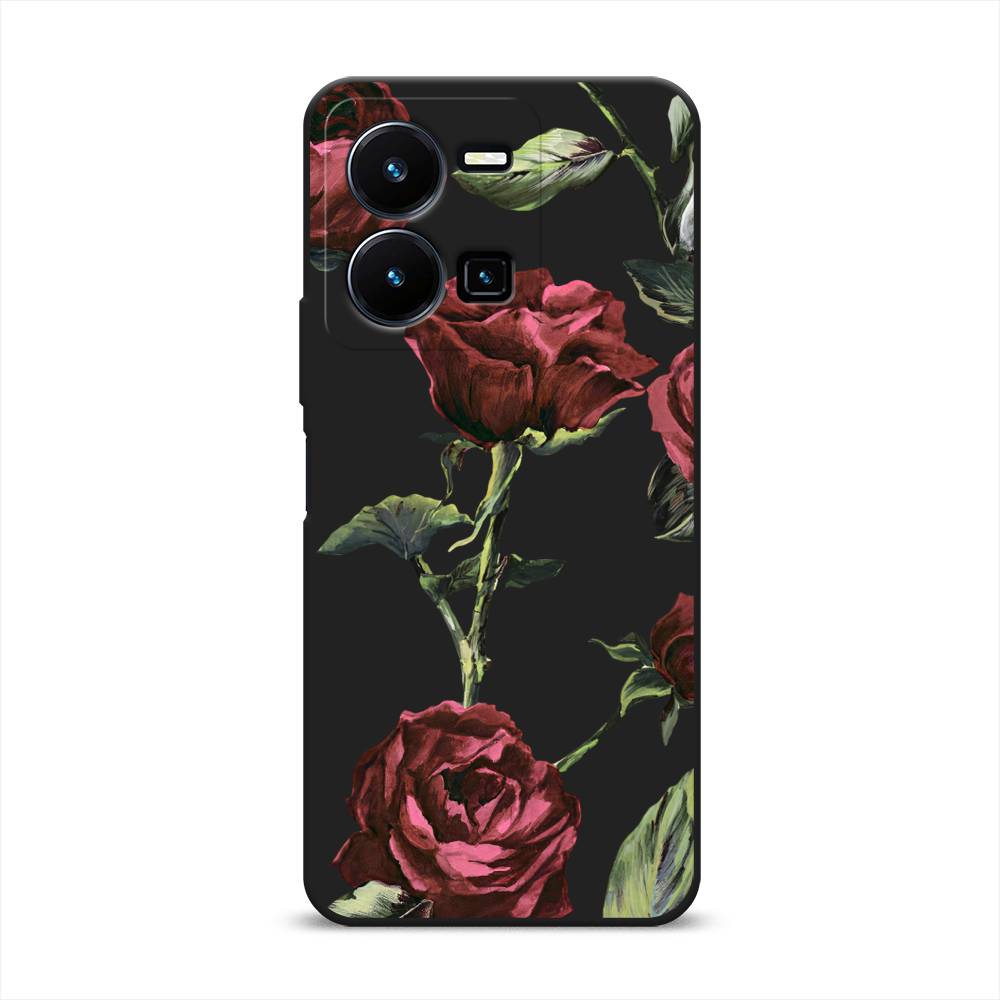 

Чехол Awog на Vivo Y35 "Бордовые розы фон", Бордовый, 267252-1
