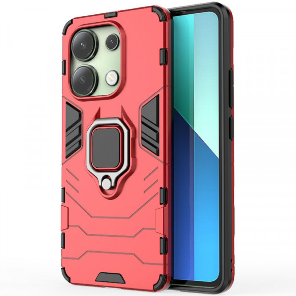 

Противоударный чехол Transformer Ring для Xiaomi Redmi Note 13 4G, красный, Transformer Ring