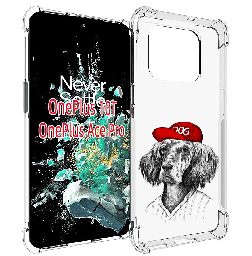 

Чехол MyPads дог для OnePlus 10T, Прозрачный, Tocco