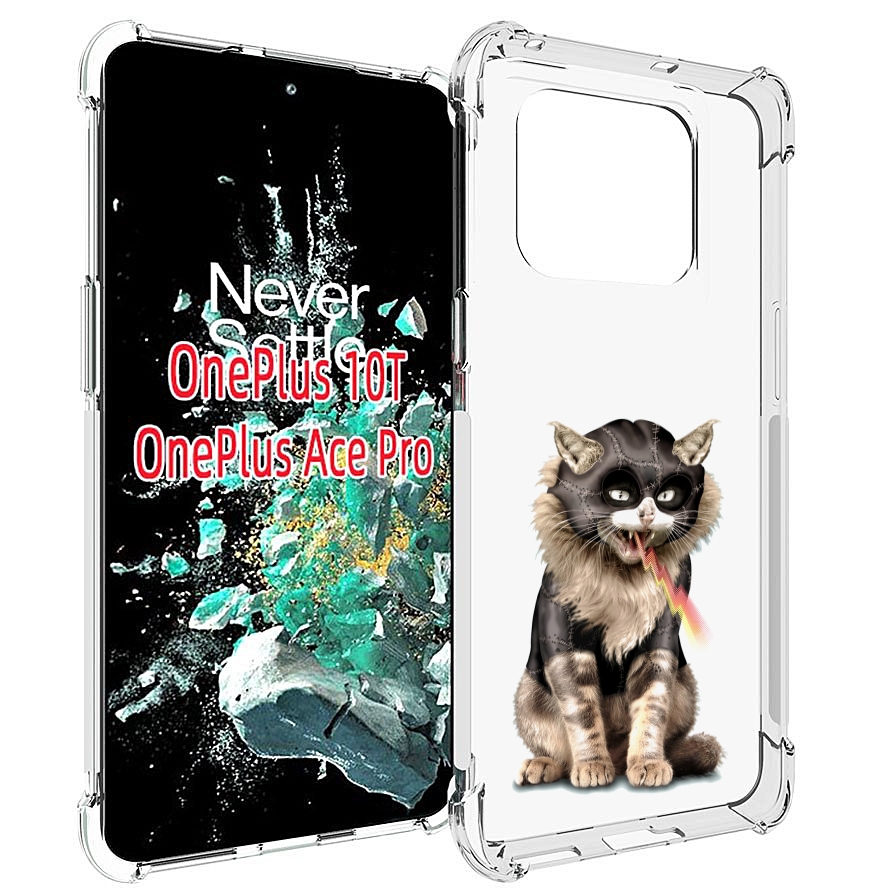 

Чехол MyPads дьяволский кот для OnePlus 10T, Прозрачный, Tocco