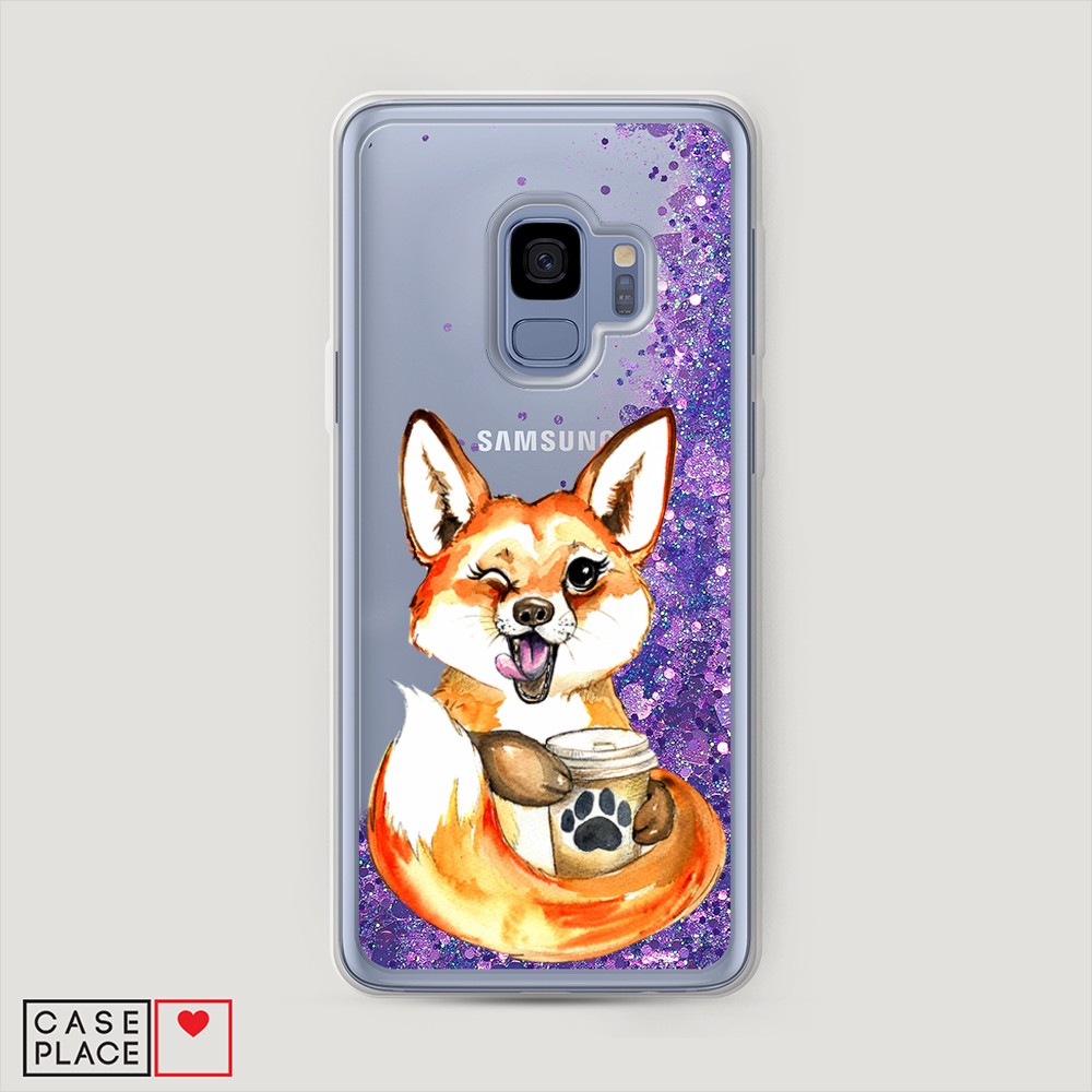 

Чехол Awog "Подмигивающая лиса с кофе" на Samsung Galaxy S9, 25792-1