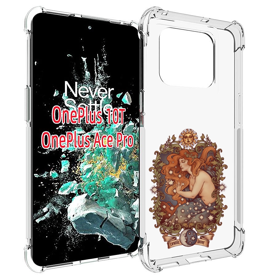 

Чехол MyPads звездная девушка абстракция для OnePlus 10T, Прозрачный, Tocco